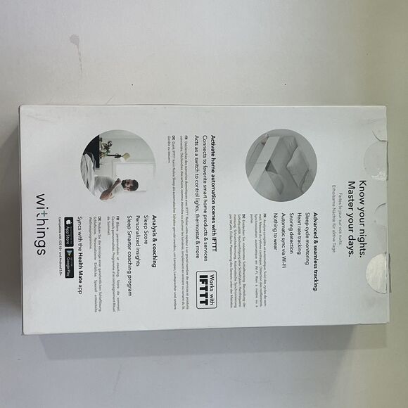 Withings Sleep Tracking Mat Gray (2018, Model WSM02-All-US) NEW Open Box - Picture 15 of 16